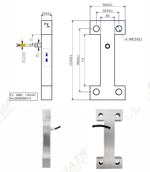 T1H113 单分量力传感器