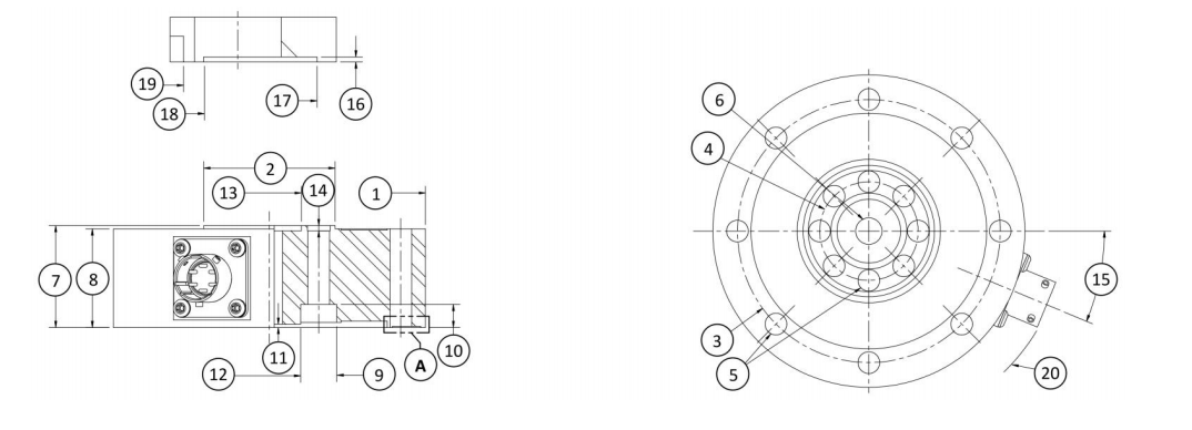 H1700 法兰轮辐式力传感器