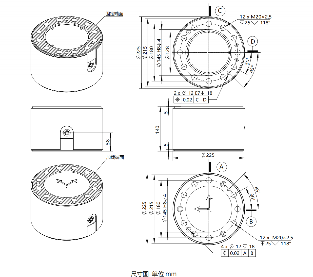 6KA225 系列六分量传感器