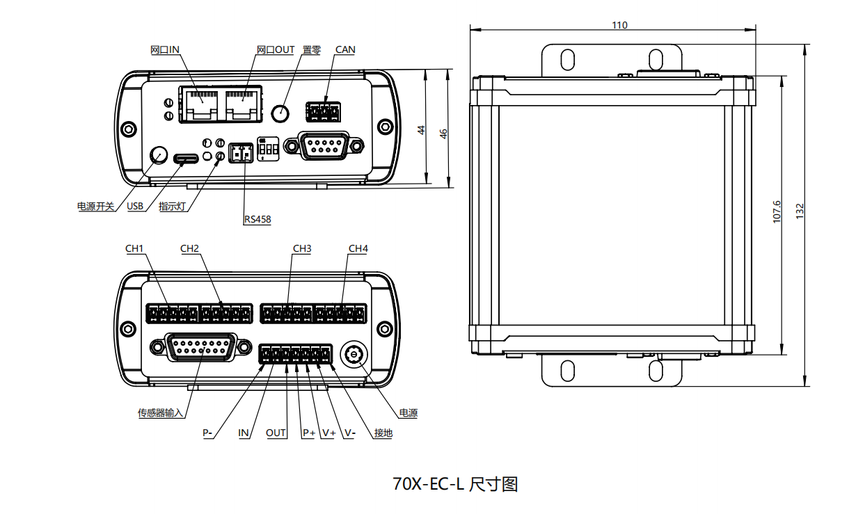 70X-EC 多通道EtherCAT放大器