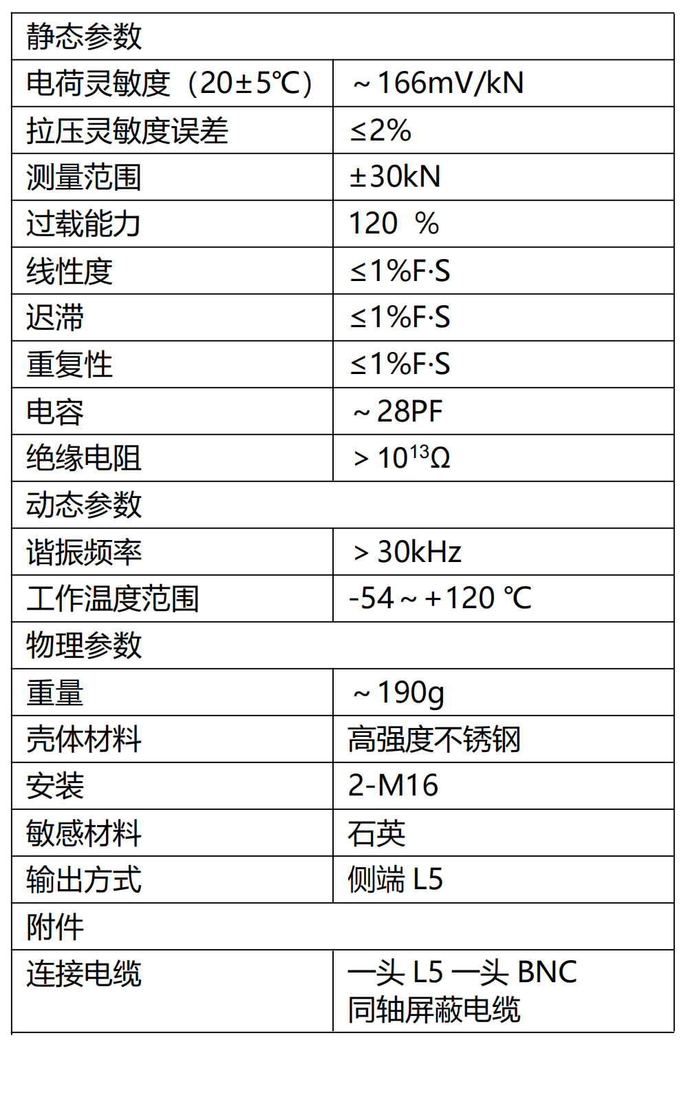 HLYD2 -25kN 拉压型压电式力传感器（双向力）