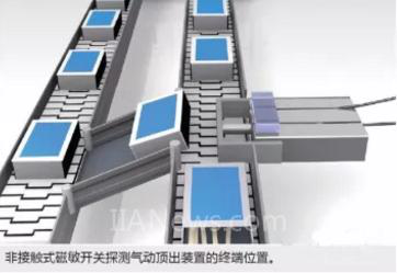 用传感器探测活塞上的磁块从而监控活塞位置 用传感器探测活塞上的磁块从而监控活塞位置